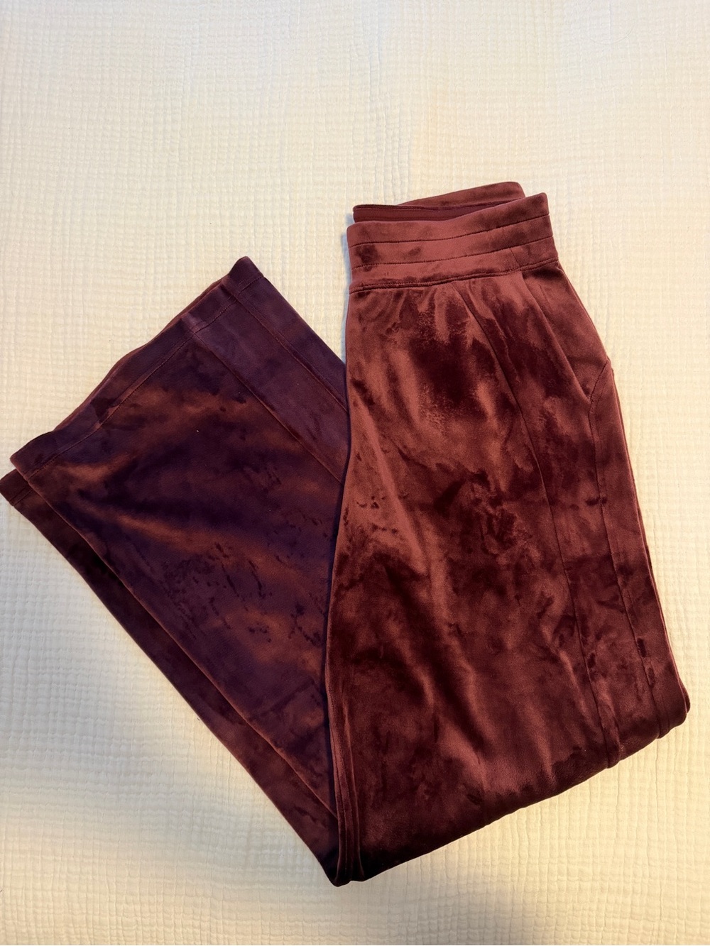 lululemon athletica Wide-Leg Plush Pants - Deep Burgundy